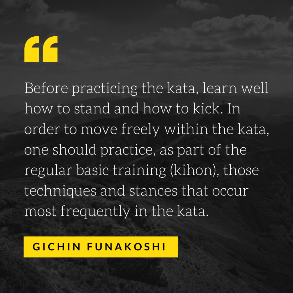 Funakoshi Quote - Kihon